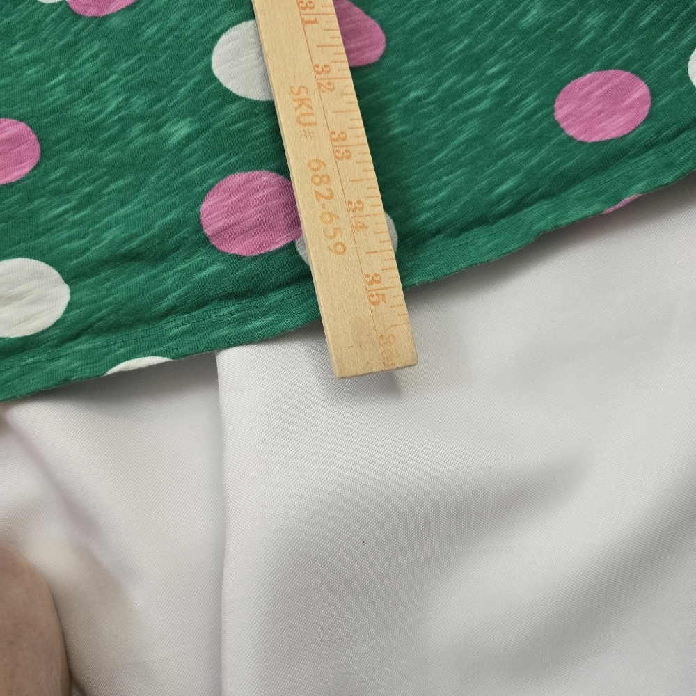 Boden Green Polka Dot Sleeveless V-Neck Dress - Picture 9 of 11